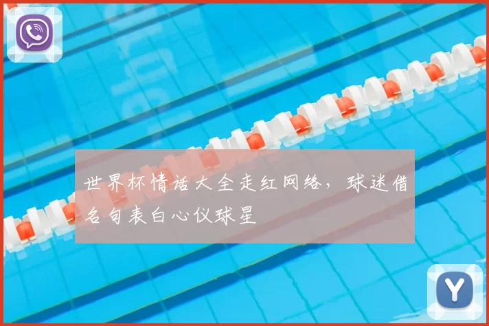 世界杯情话大全走红网络，球迷借名句表白心仪球星